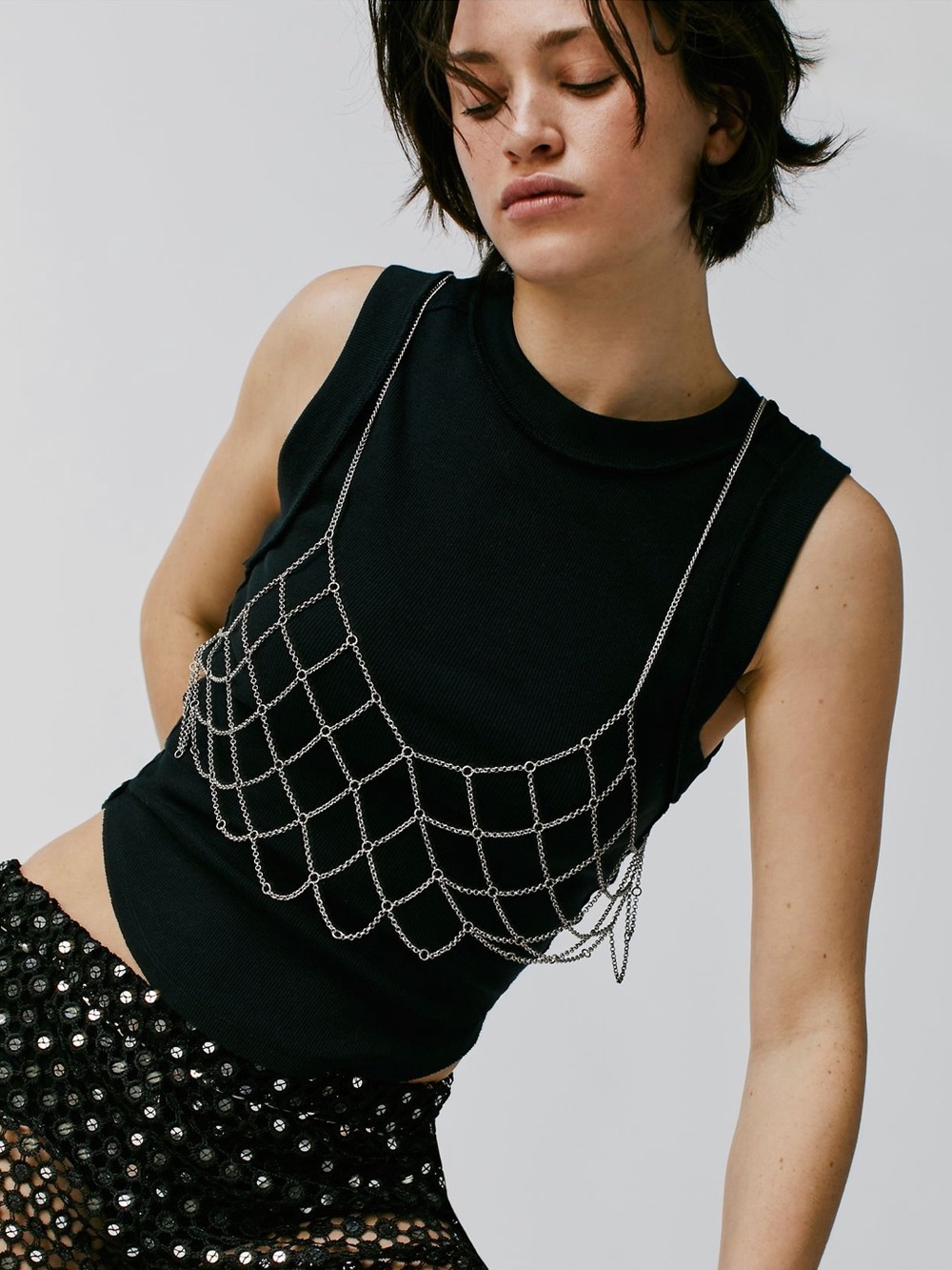 🔗 Free People LATTICE BRA CHAIN